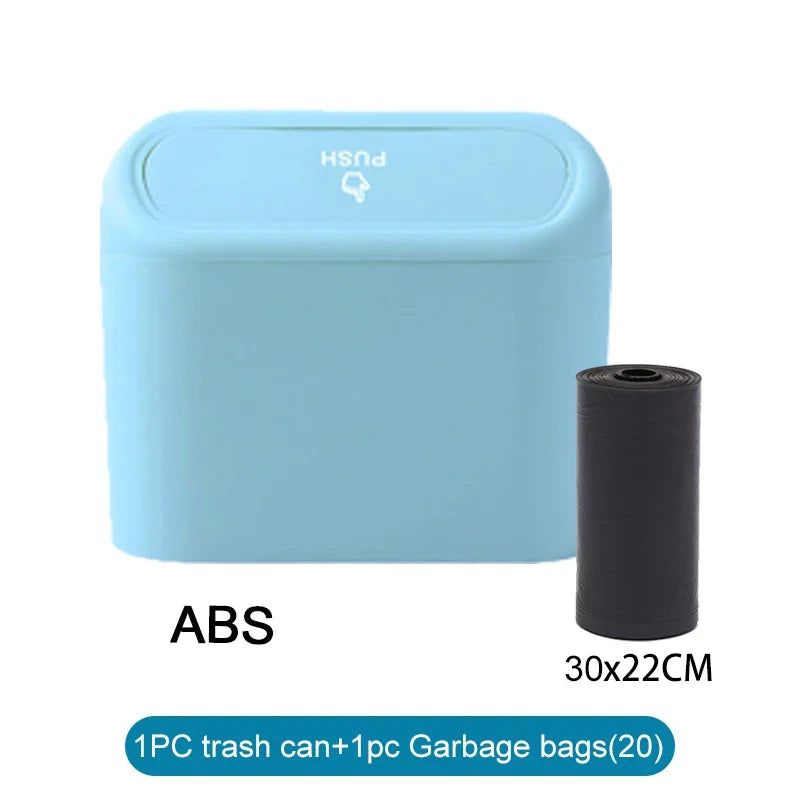 Car Trash Can (with Lid) Contains 60 (300) Garbage Bags,