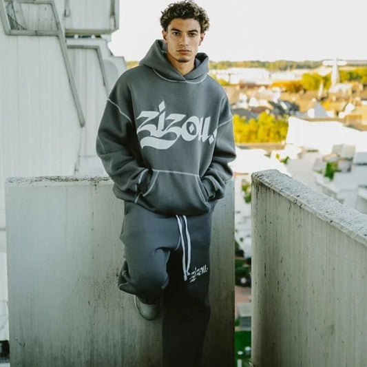 Hoodie Letter Print goth