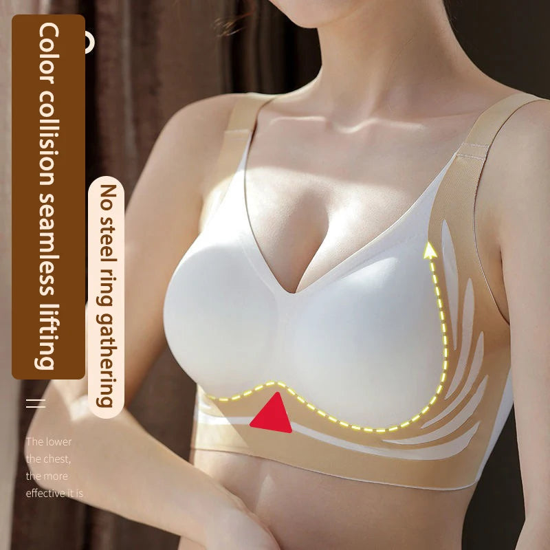 FINETOO Super Gather Draadloze Push-up BH Voor Dames