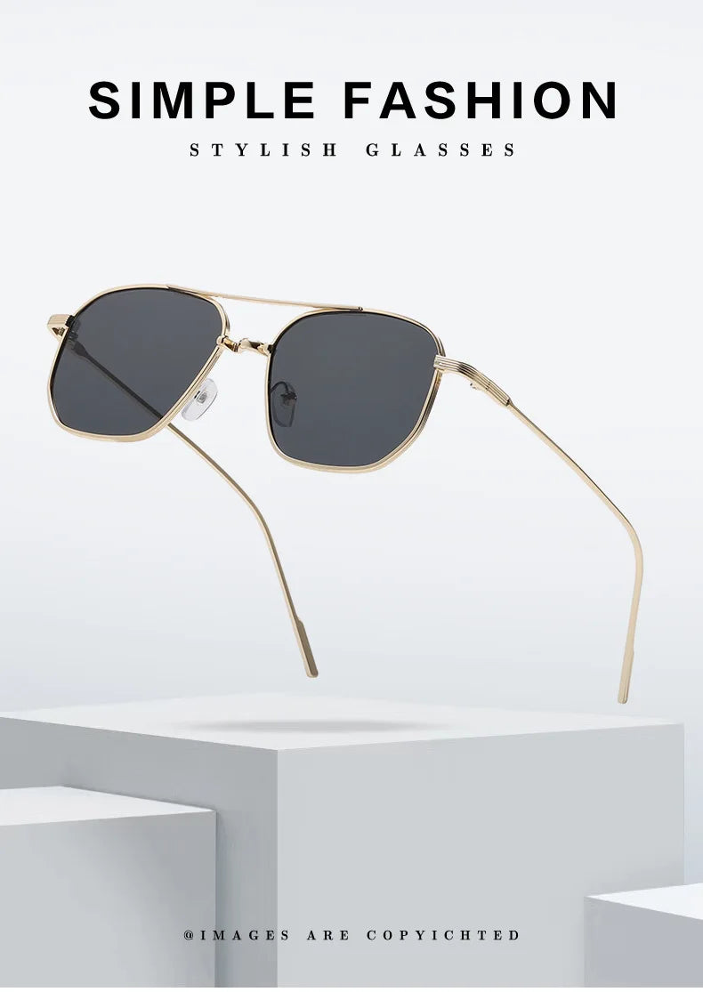 Women's Sunglasses 2025 Luxury Metal Trendy Glasses