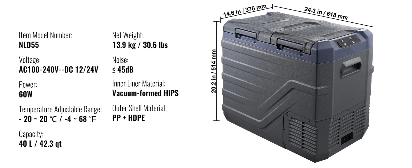 SucceBuy 8L to 75L Car Refrigerator