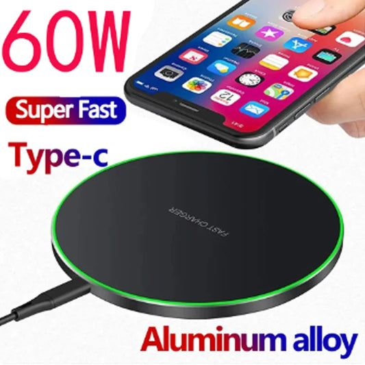 60W Wireless Charger Fast Charging Pad For Huawei