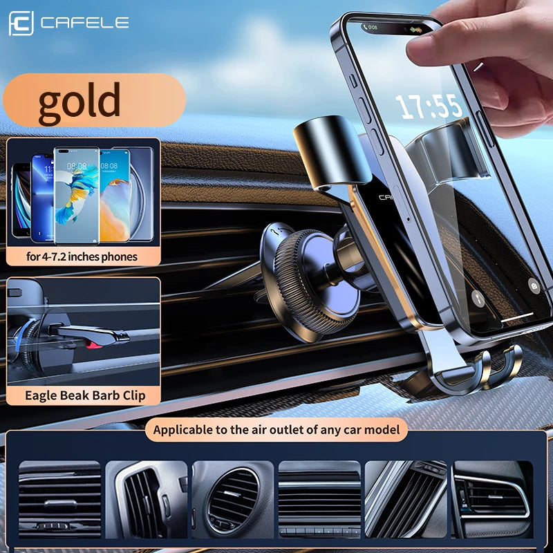 CAFELE Phone Holder in Car Mount for iphone 16 15 14 13 12