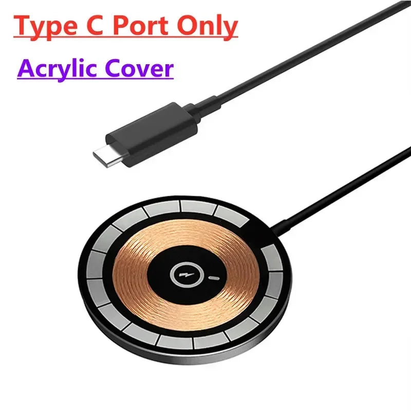 100W Magnetic Wireless Charger Pad For iPhone 15 14 13 Pro