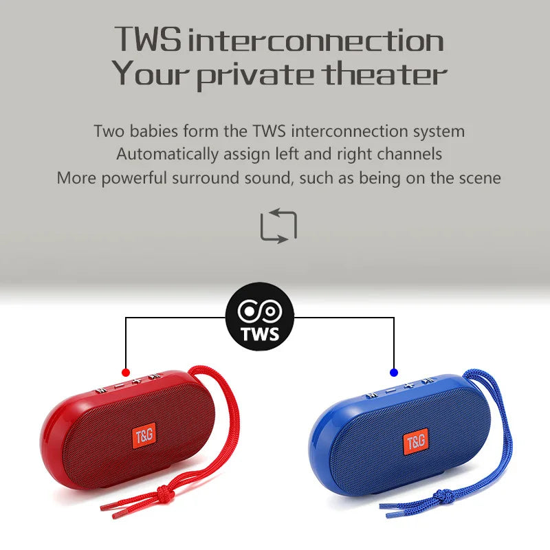 TG179 Portable Bluetooth Speakers Support USB TF