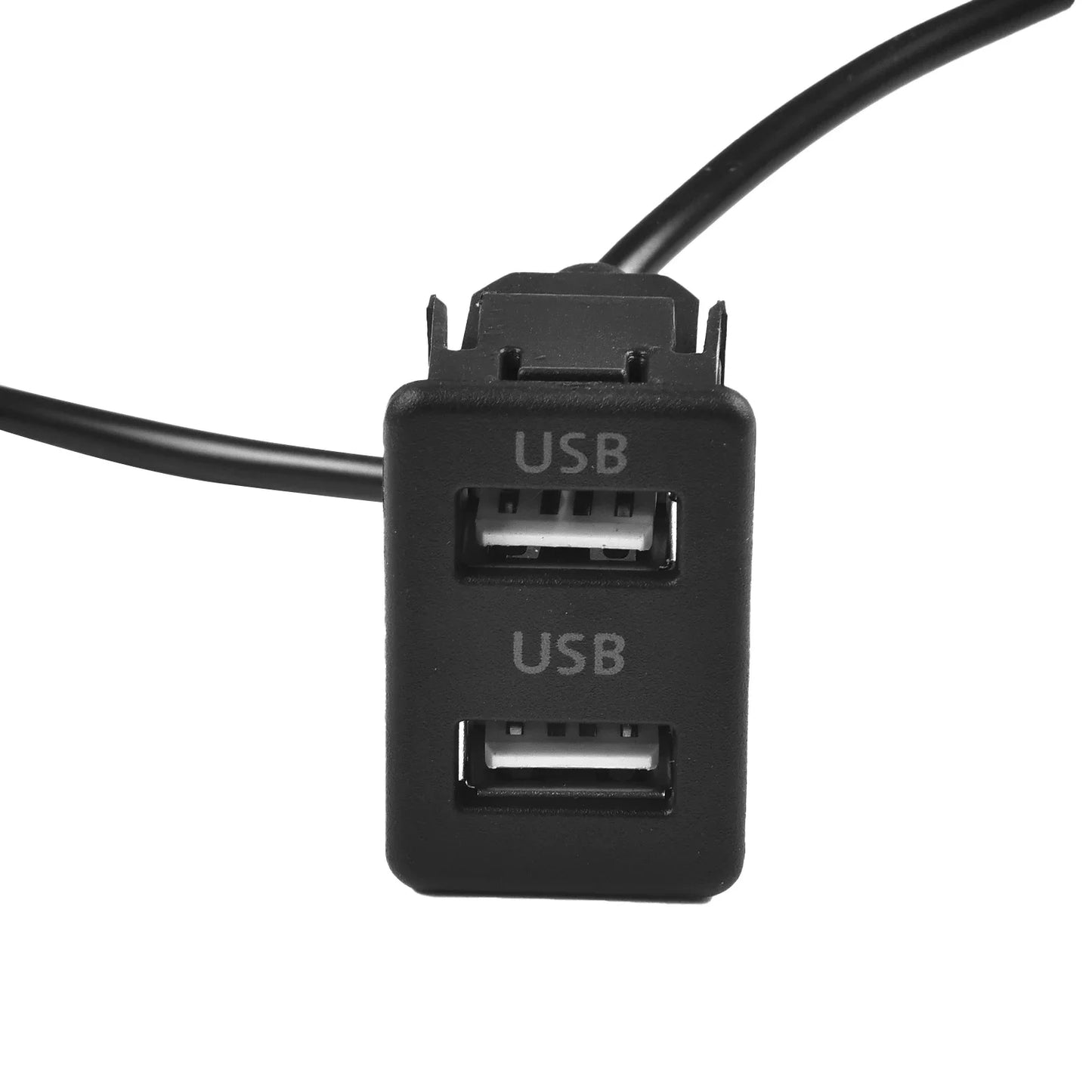 Auto Dashboard USB Socket Dash Mount Dual
