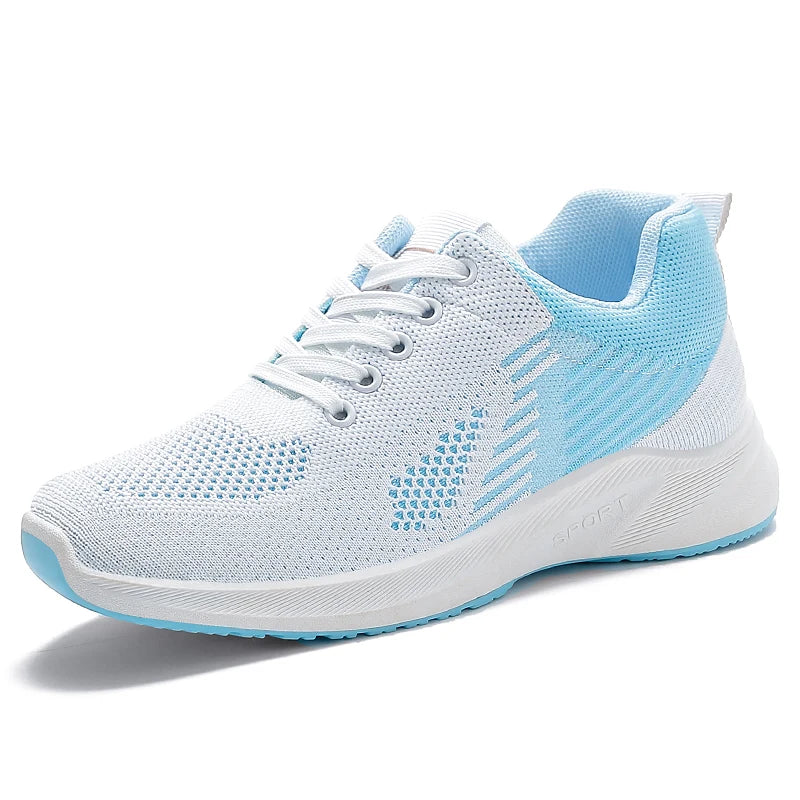 Women's sports shoes with anti slip soft sole, outdoor running and walking shoes, breathable and lightweight, women's tennis sho