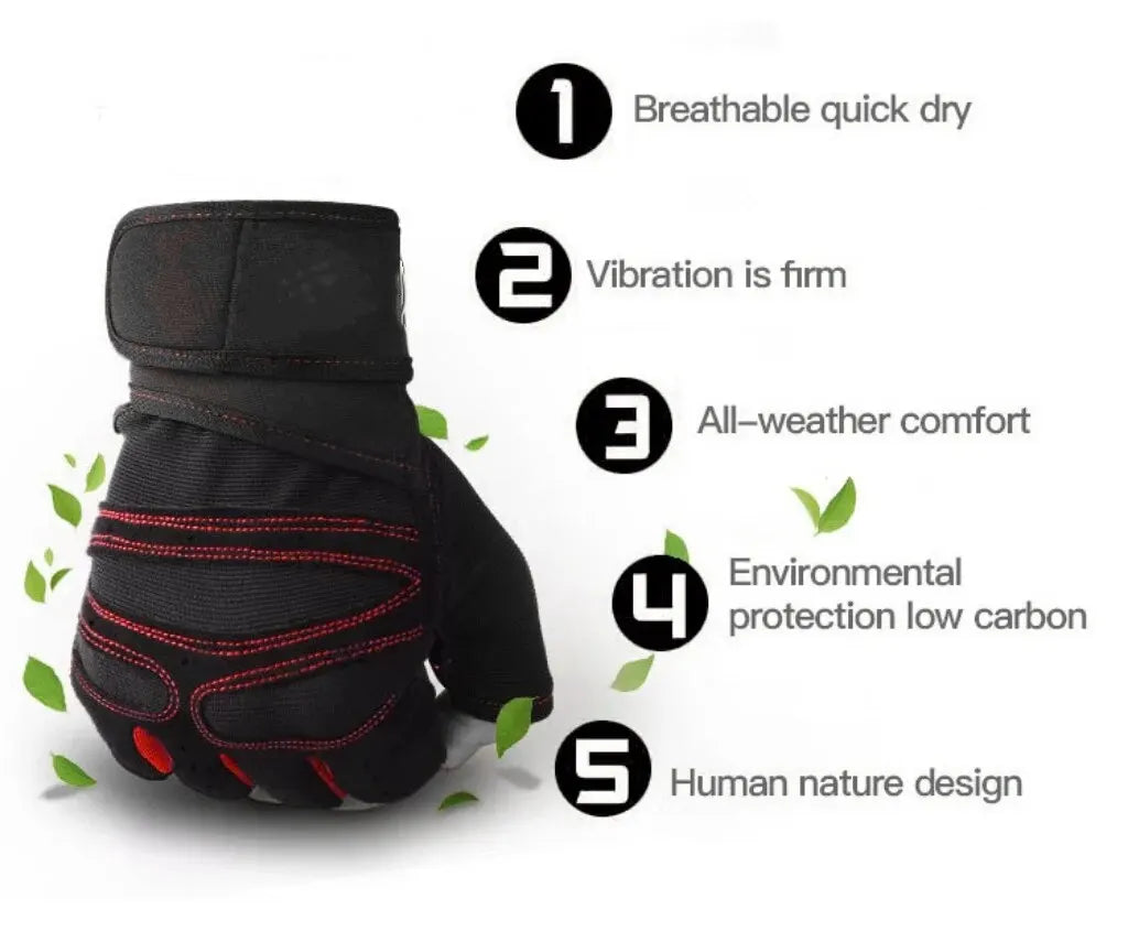 Cycling Gloves Gloves Half Finger Gloves Anti-Slip