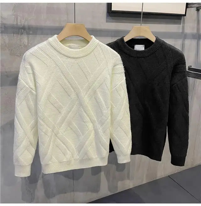 Sweater Men's Autumn and Winter Stripes Versatile New