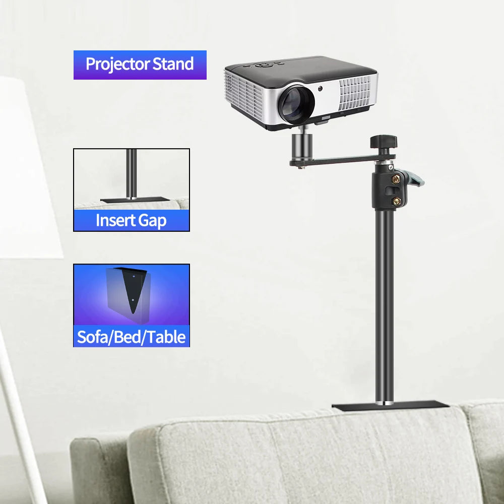 SH Adjustable Table Frosted Light Stand,Desk Mount Stand With Standard 1/4