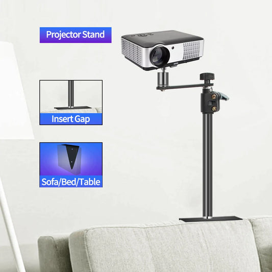 SH Adjustable Table Frosted Light Stand,Desk Mount Stand With Standard 1/4