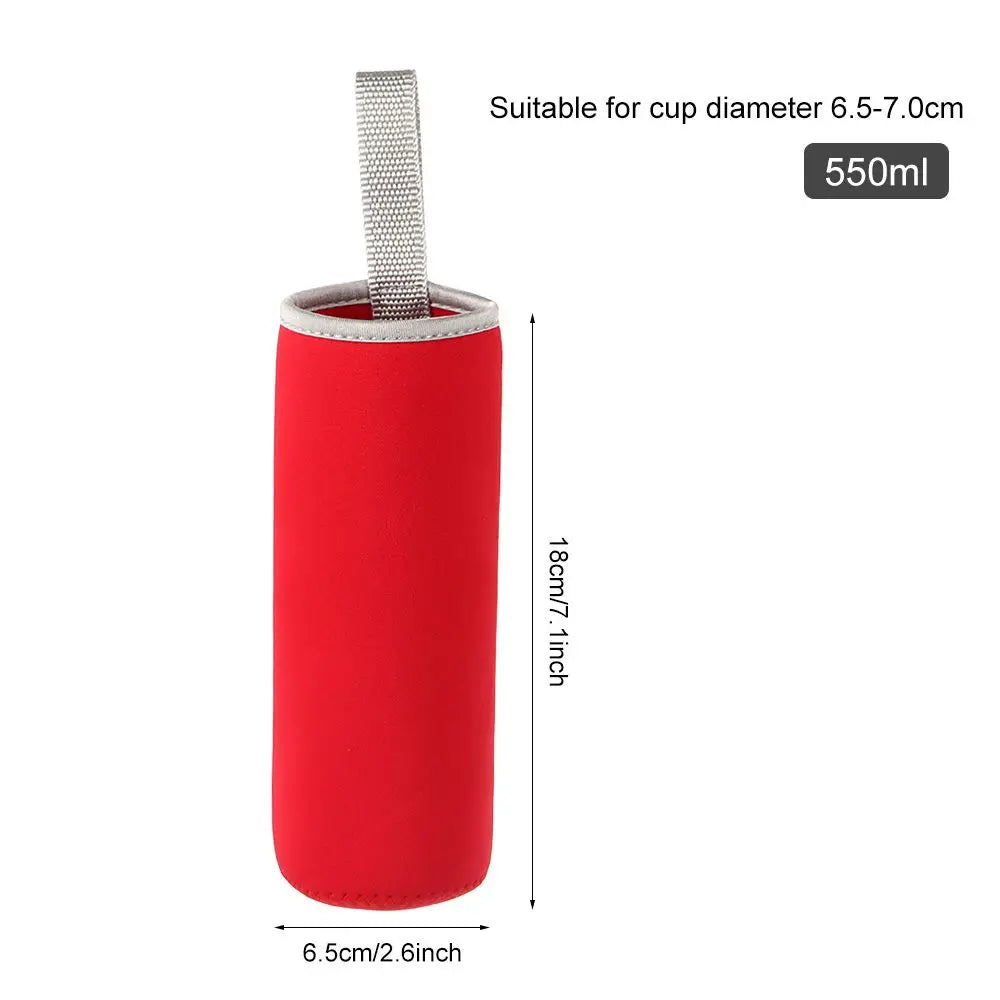 550ml Sport Water Bottle Cover Neoprene Insulator Sleeve Bag