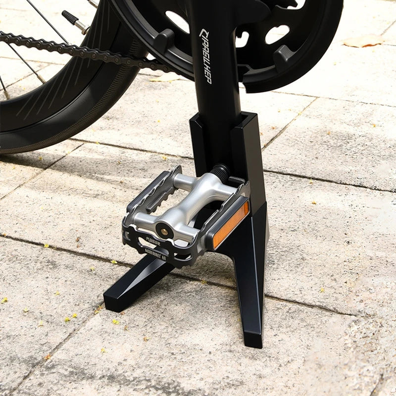 Cycling Bike Stand, Sidestand Convenient Pedal Frame,