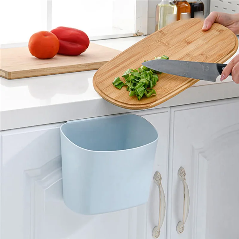 Wall-Mounted Trash Can Simple Wastebasket Suitable