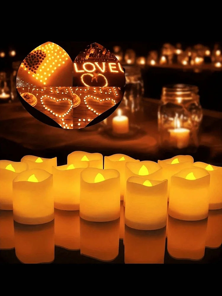 Flickering LED Ivory Electronic Candle,