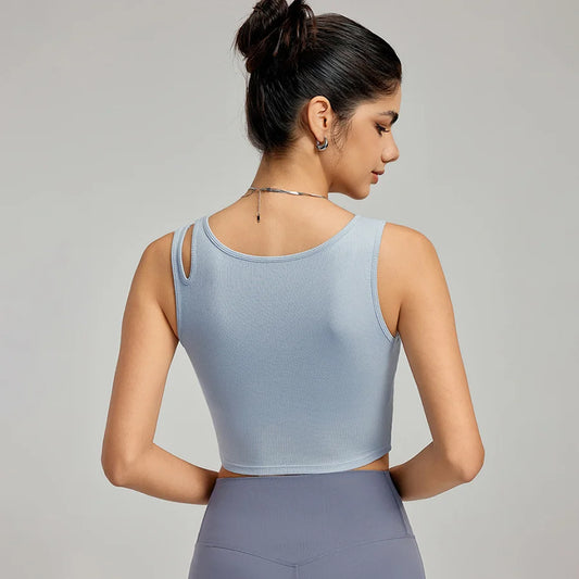 Ladies Sports Bra With Chest Pad Push Up Yoga Fitness Gym