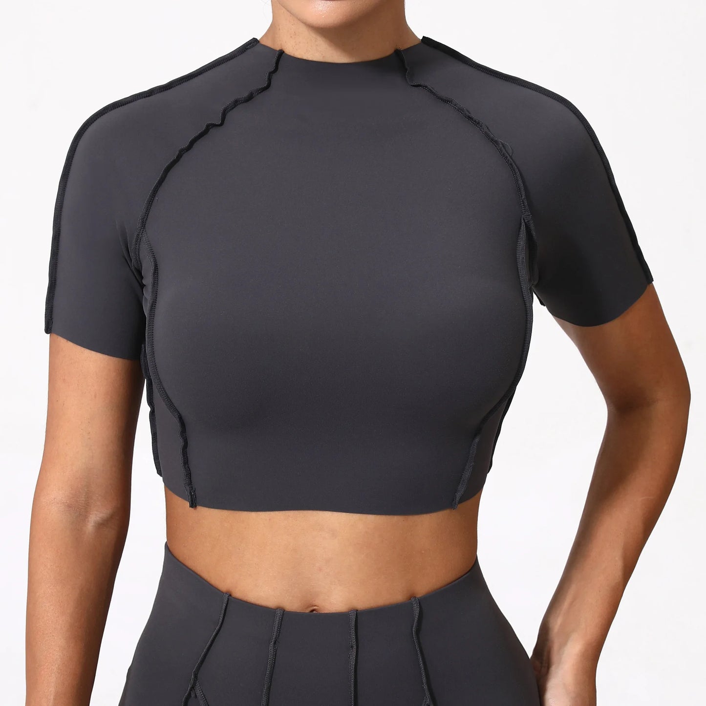 Sports T-shirt Women Fitness Top Short Sleeves Yoga Dance