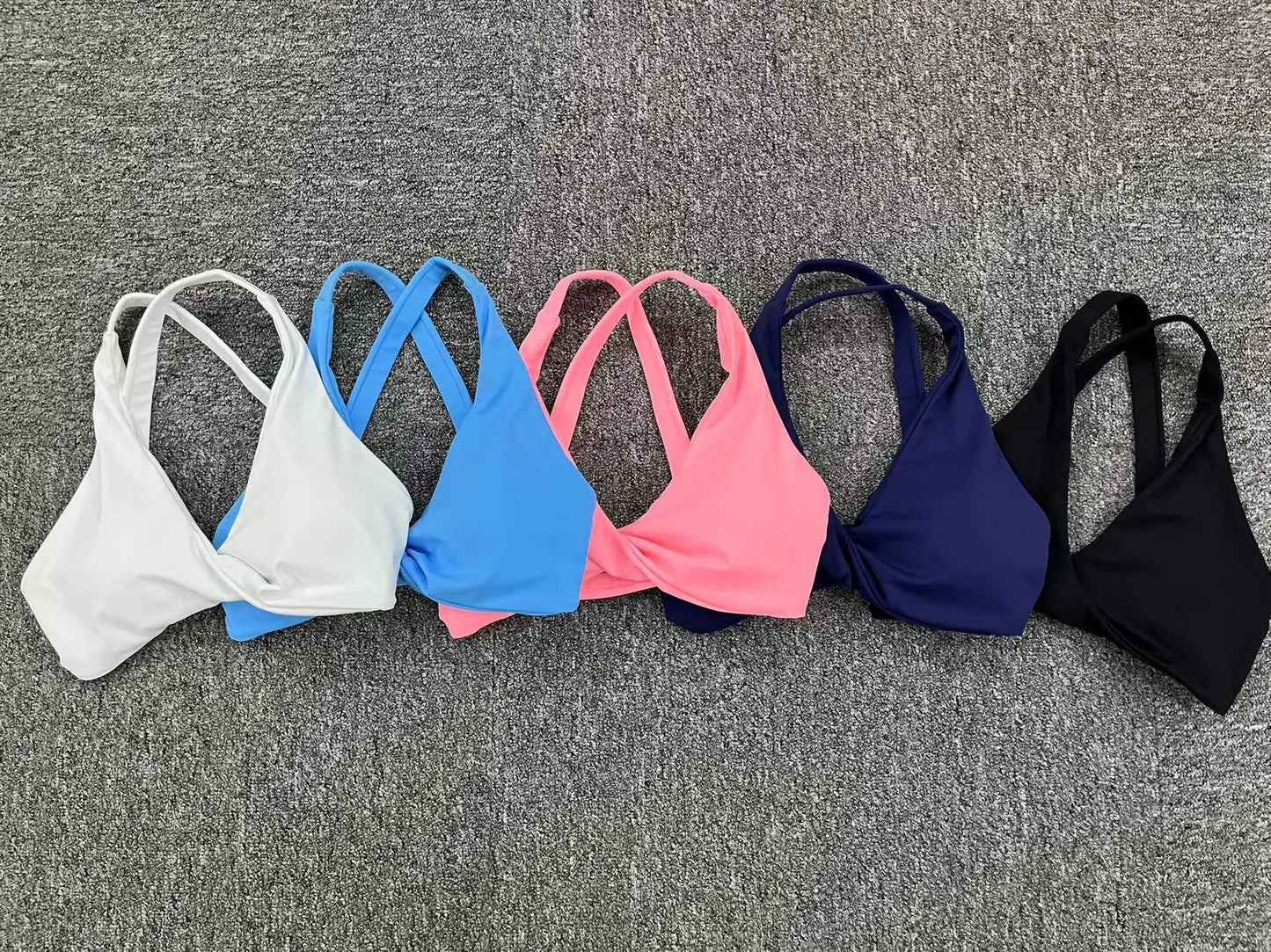 Sportieve dames tops, fitnesskleding, push-up yoga bh's,
