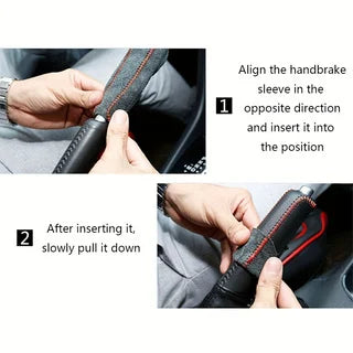 Car Leather Gears Handbrake Cover for SEAT Altea Toledo