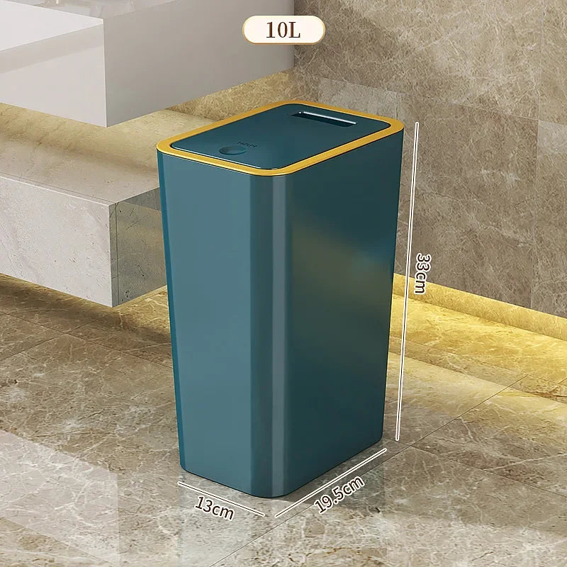 10L Odor Proof Trash Can with One-Touch Modern
