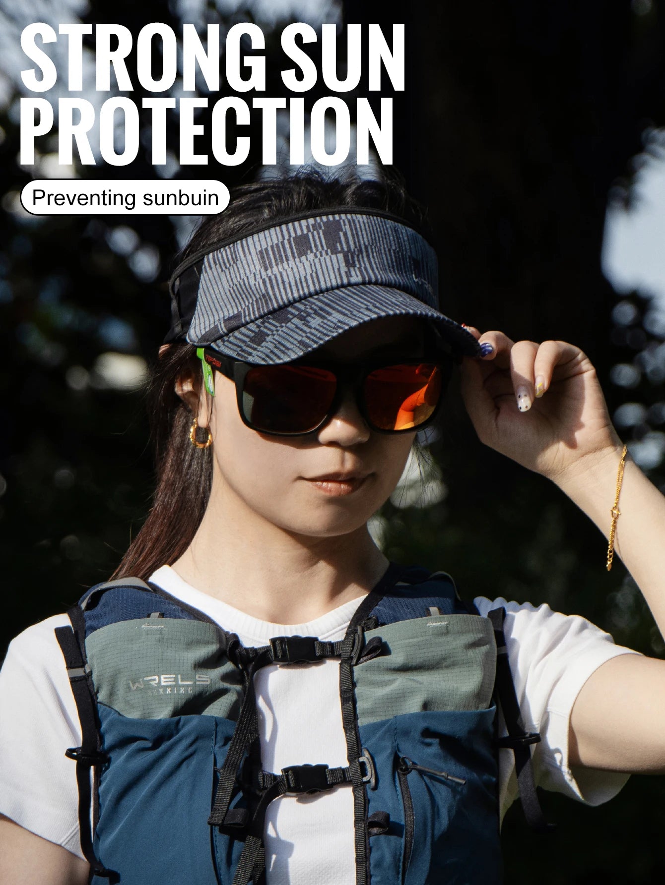 WRELS Sports Sun Visor Hats Adjustable Sun Visor Caps
