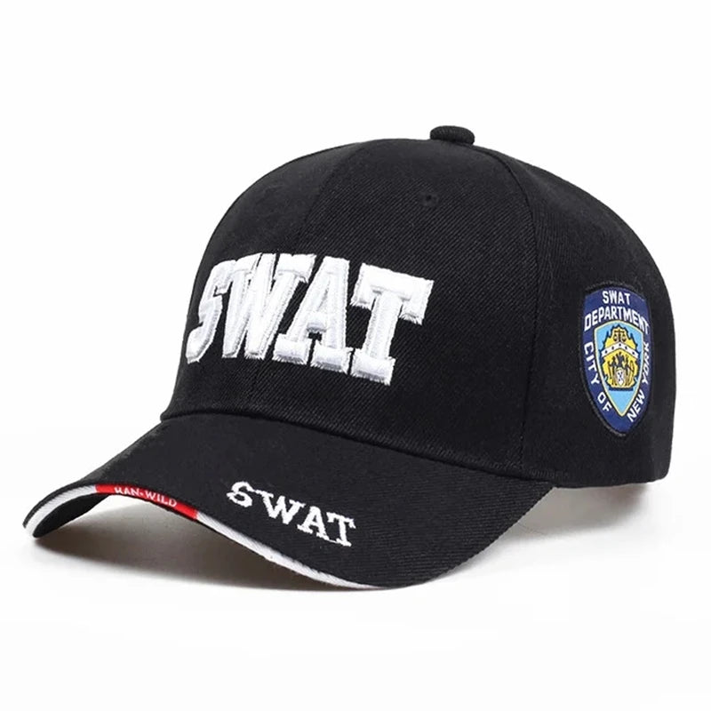 Sport Fashion SWAT Letter Embroidery Snapback Cap