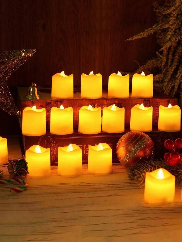 Flickering LED Ivory Electronic Candle,