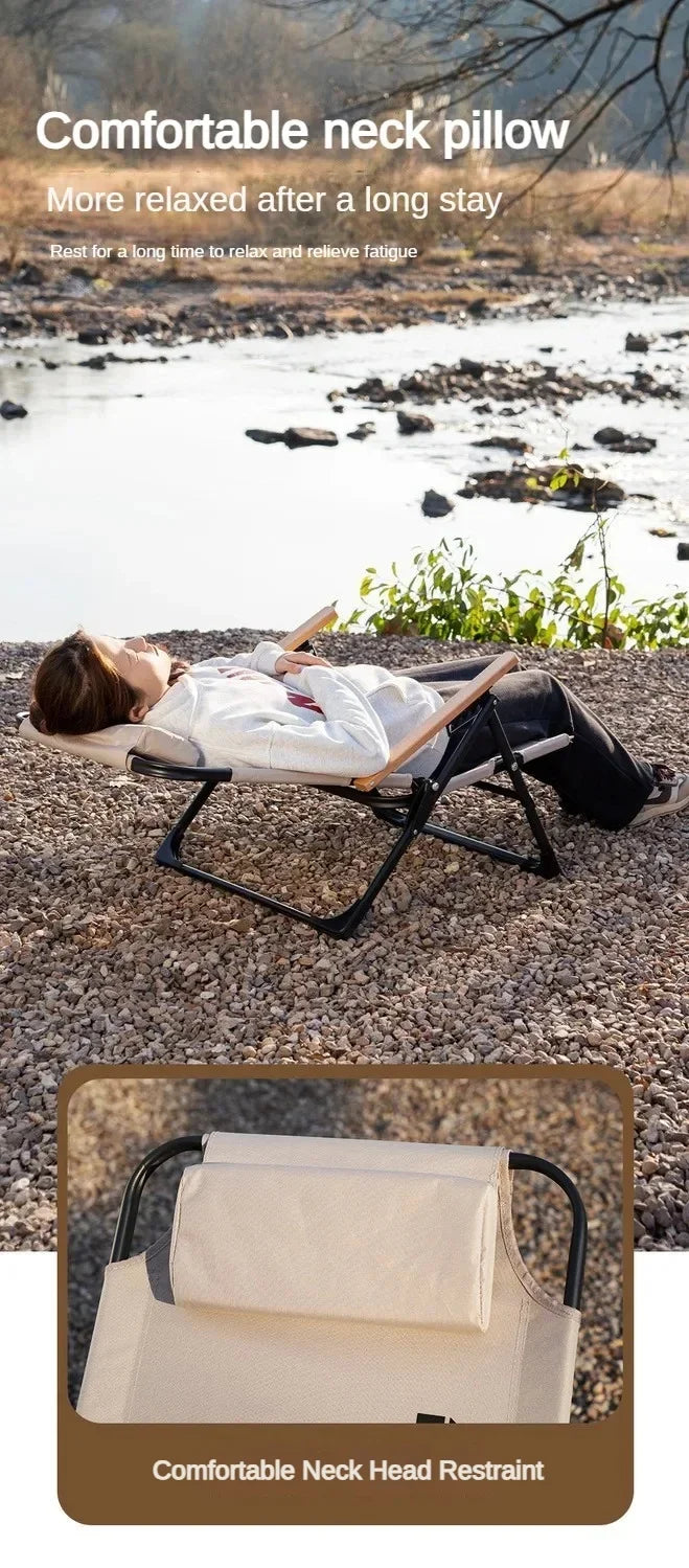 Angle Adjustable Camping Chair with Detachable