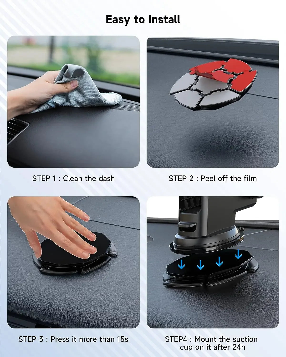 Dashboard Mounting Pad Disk for Suction Cup