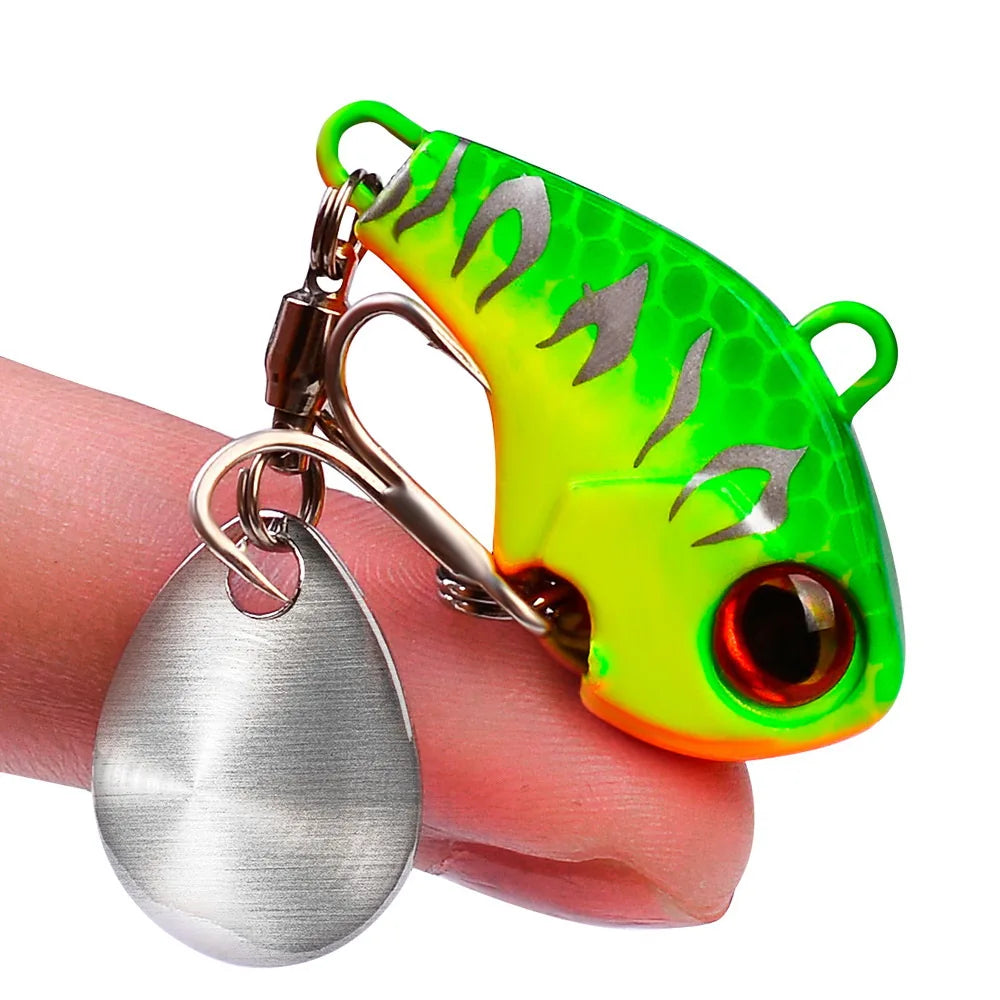 Fishing Lures Wobble Rotating Metal Vib Vibration