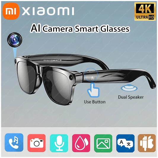 Xiaomi 4K HD AI Smart Glasses With Camera Bluetooth