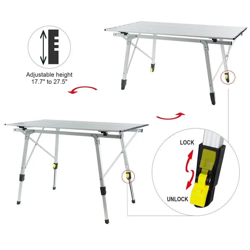 -Camp Outdoor Folding Table 7075