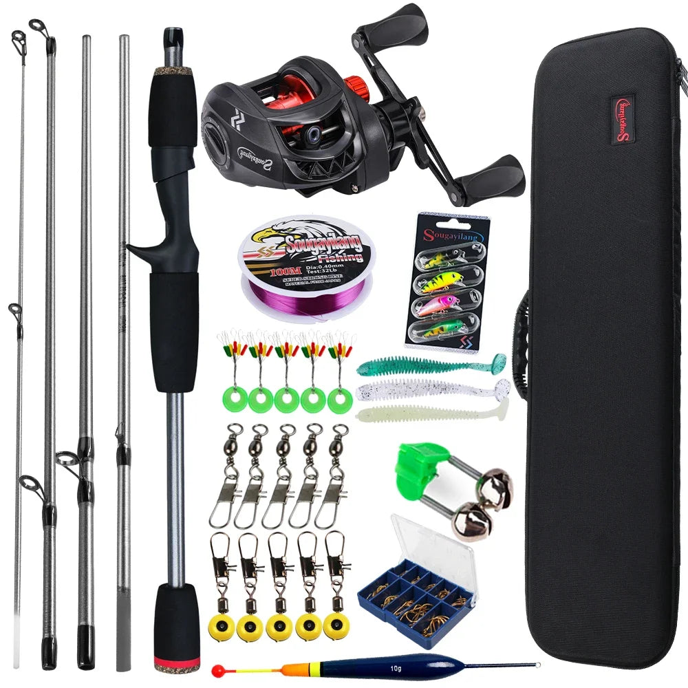 Sougayilang Baitcasting Fishing Rod and Reel Combo