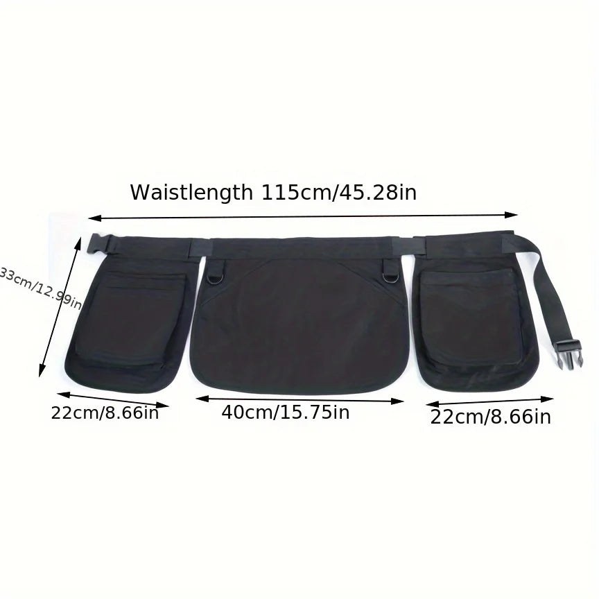 Sports Fashion Waist Bag with Multi-Pockets and Zipper