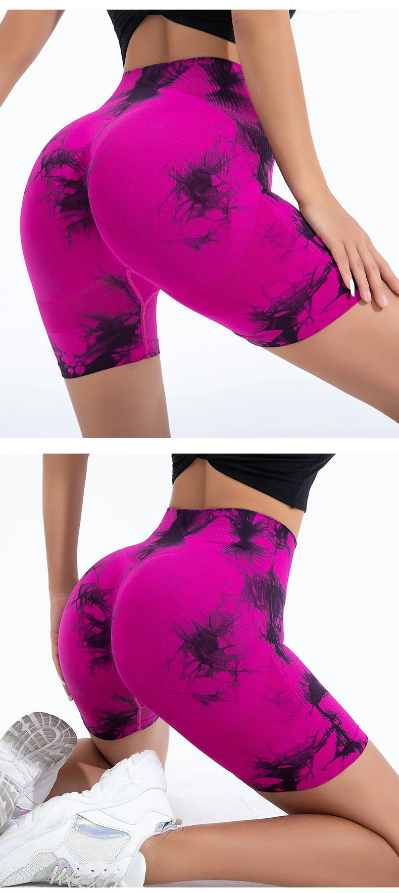 Summer Women High Waist Butt Lift Shorts Leggings