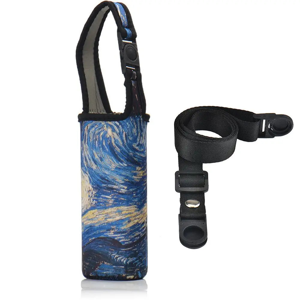 1Pcs Sport Water Bottle Cover Case with Shoulder