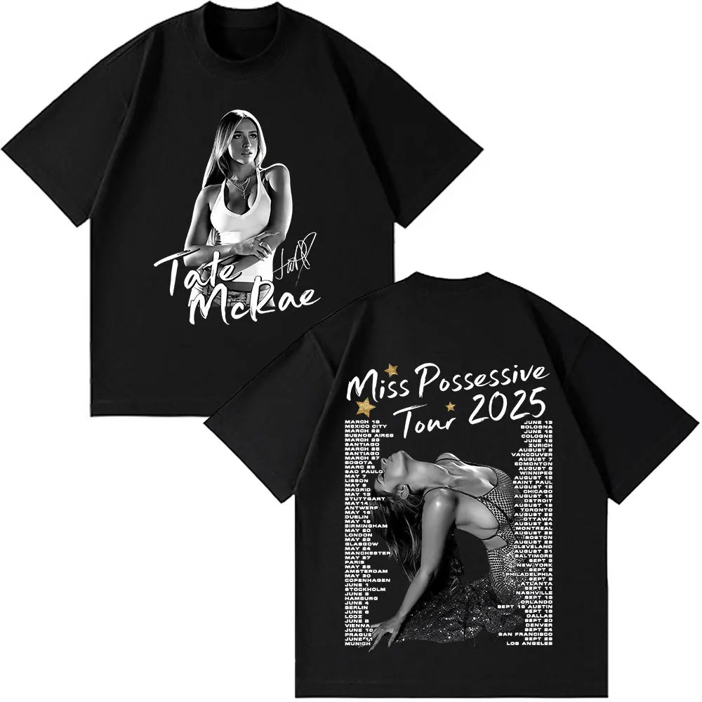 Tate McRae Miss Possessive World Tour 2025 T-Shirts