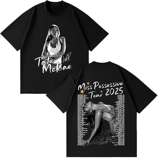 Tate McRae Miss Possessive World Tour 2025 T-Shirts