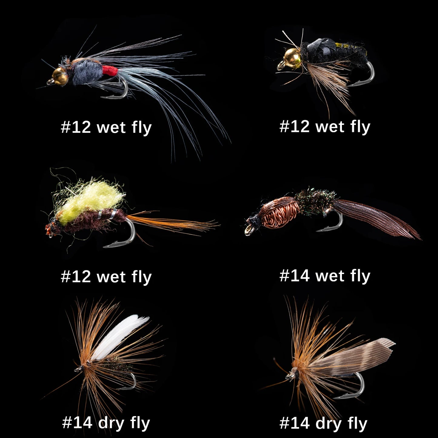 Goture Fly Fishing Flies Kit 30pcs