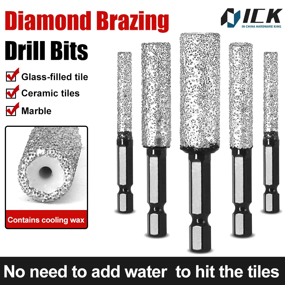 Drilling and Grinding Hexagonal Shank Diamond Drill Bit