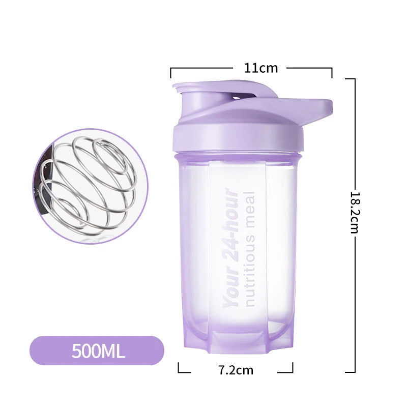 Sport Shaker Bottle 500ML Whey Protein Powder