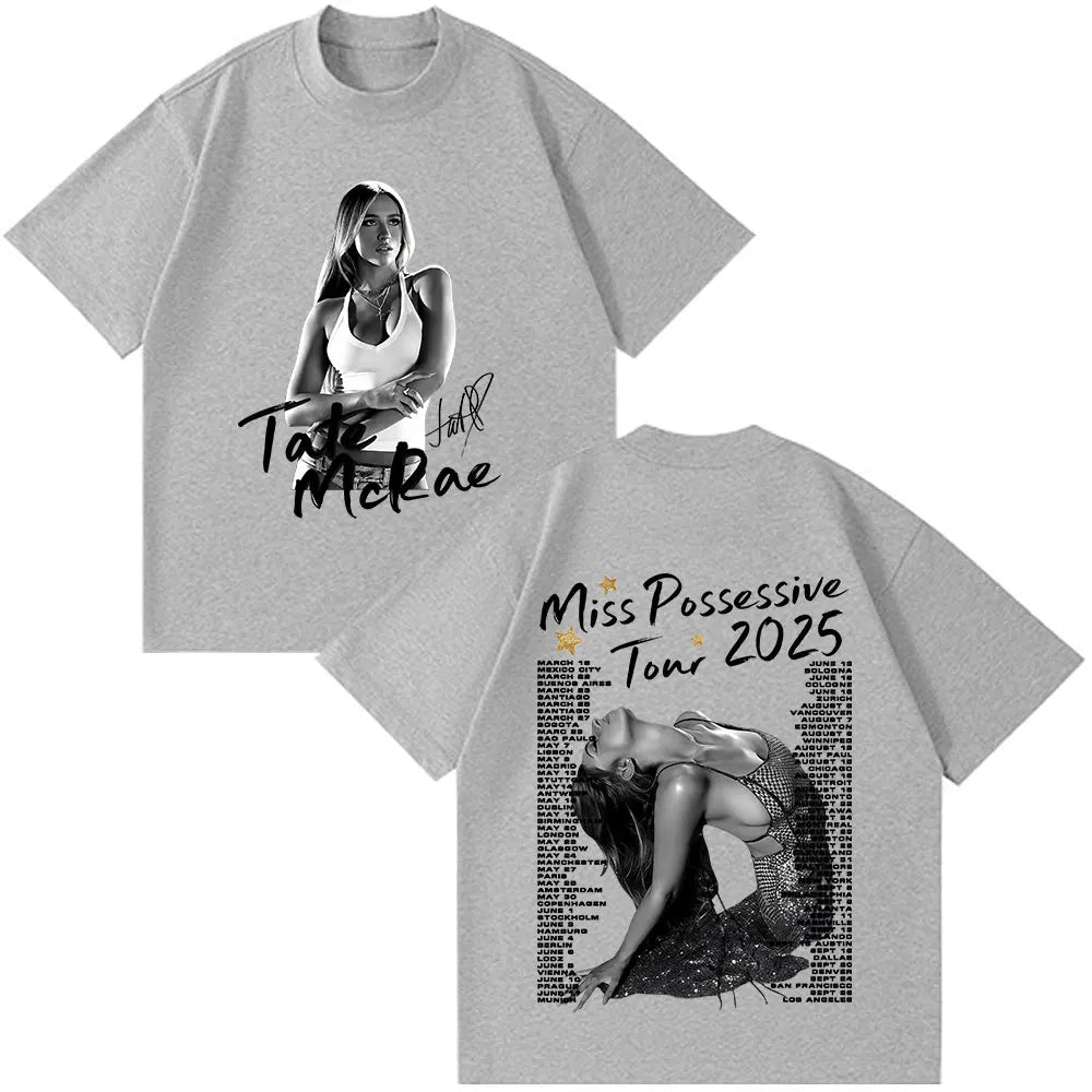 Tate McRae Miss Possessive World Tour 2025 T-Shirts
