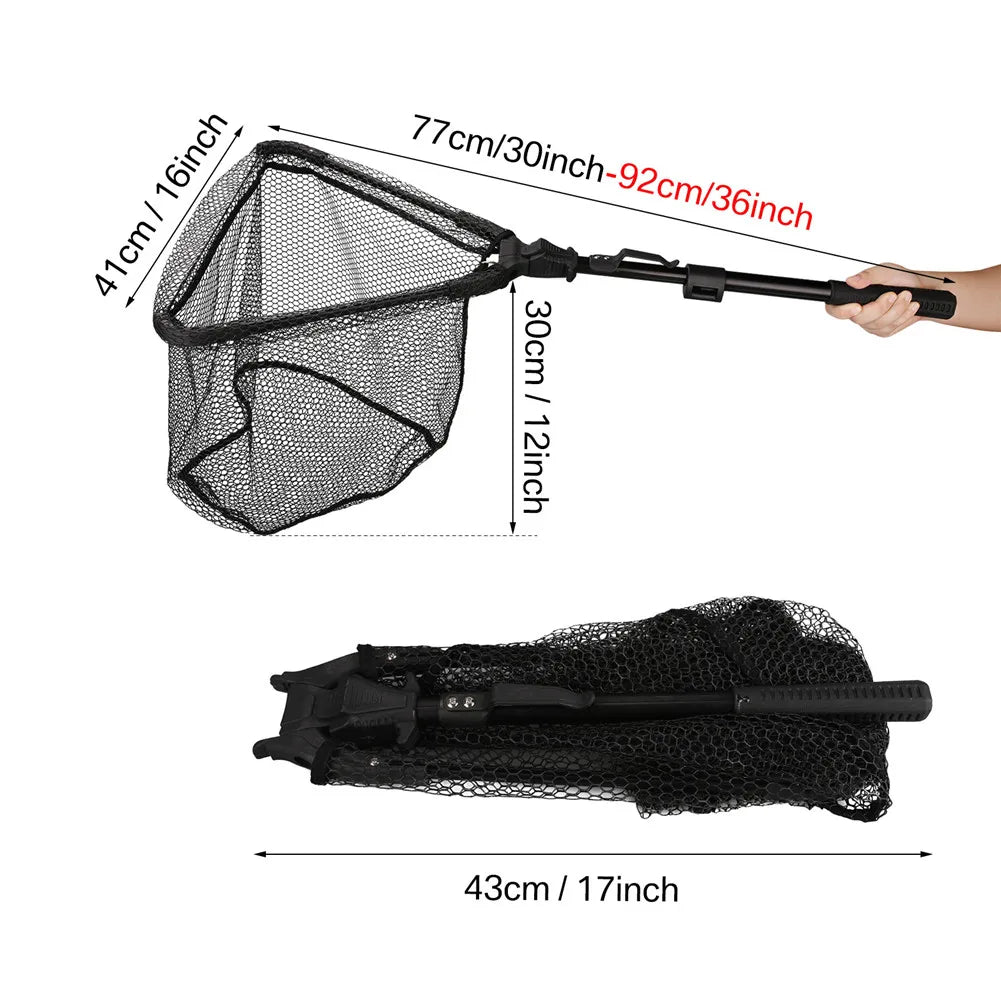 190cm 92cm 55cm Telescopic Landing Net Folding Fishing Pole
