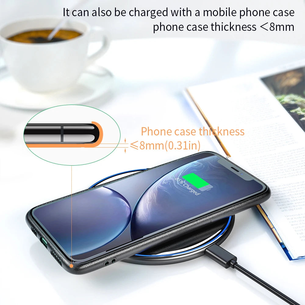 Essager 15W Qi Wireless Charger Fast Wireless Charging