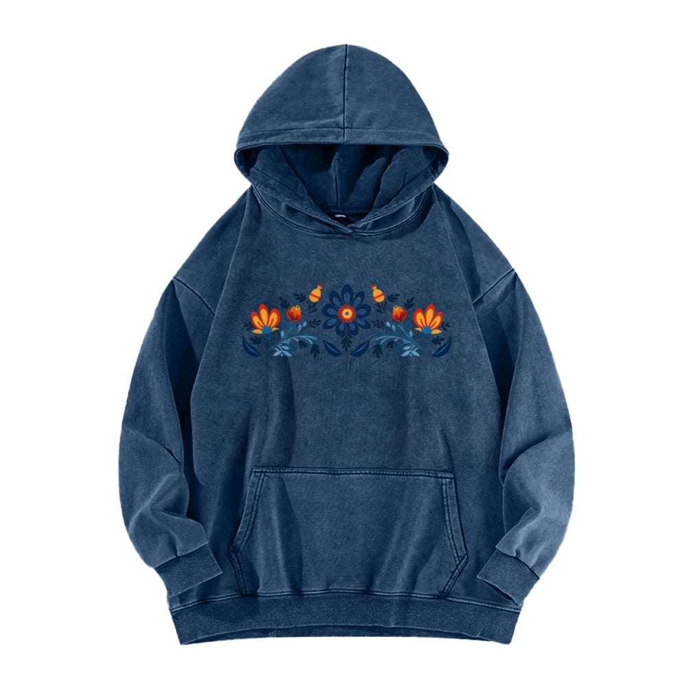 Hoodie Women Casual Washed