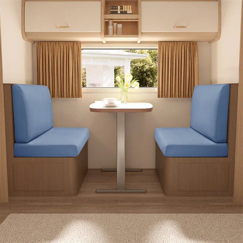 2pcs/set Jacquard RV Dinette Cushions Covers Stretch