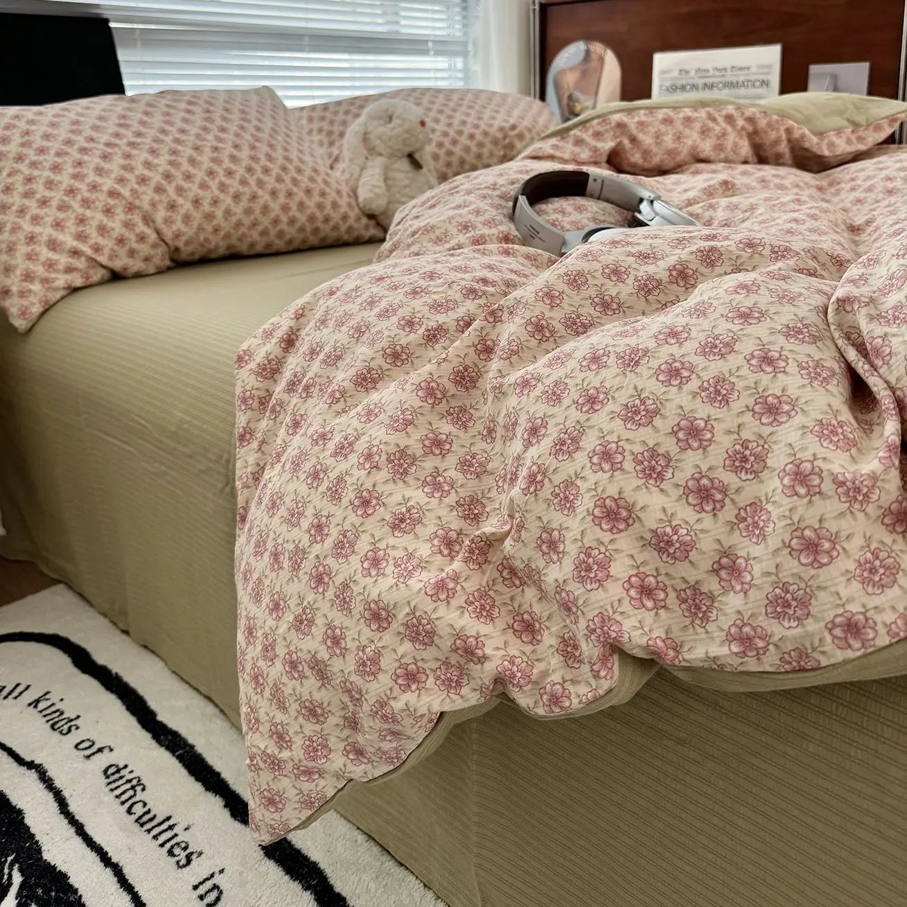 Duvet Cover Set  A-class Ultra Soft Jacquard Double-layer Yarn