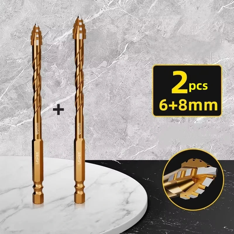 Upgraded four-edged sawtooth drill bit Professional