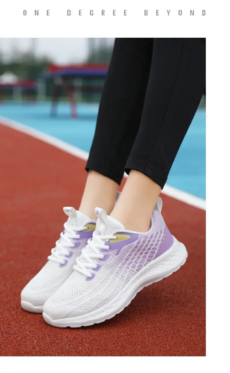 Women's Sports Shoes Spring 2025 New Knitted Casual Fashionable
