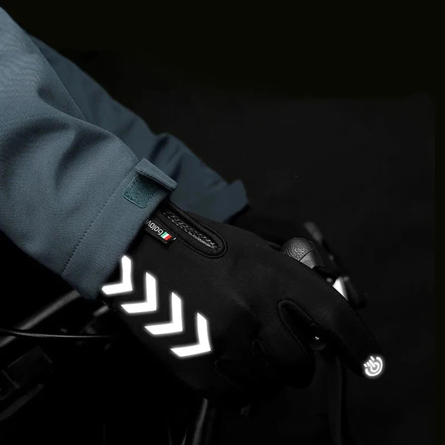 Cycling gloves for warmth, winter skiing, men's and women's cold and waterproof